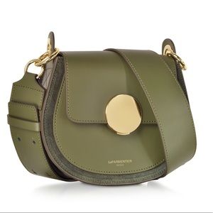 Le Parmentier Yucca Suede and Leather Bag - Olive Green